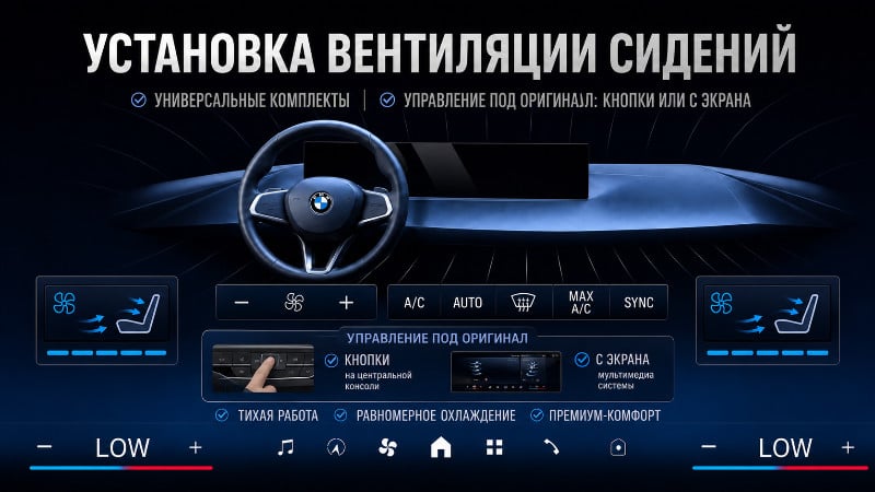 Установка вентиляции сидений
