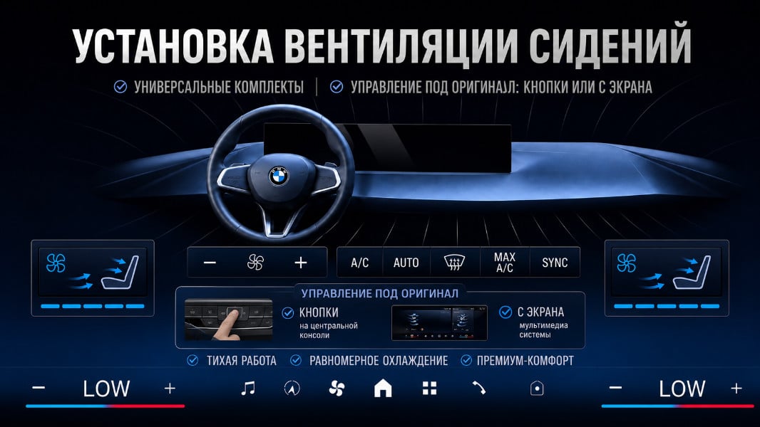 Установка вентиляции сидений Chery Aura