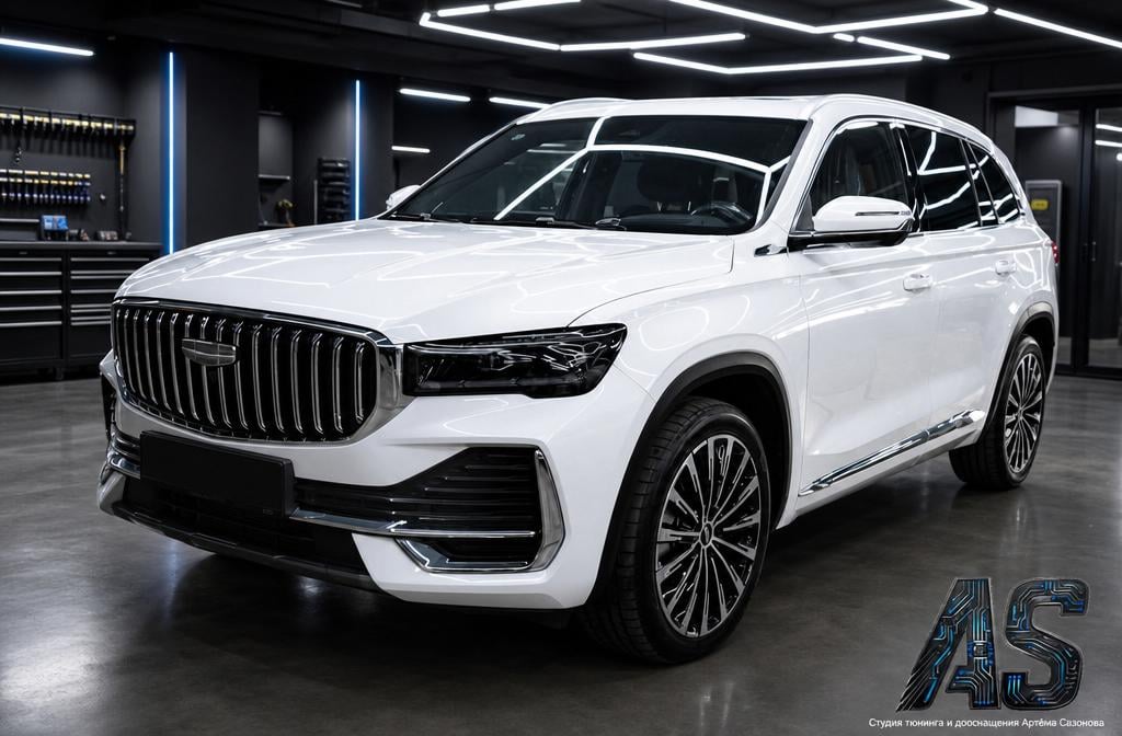Geely Monjaro: установка доводчиков дверей INSHUN