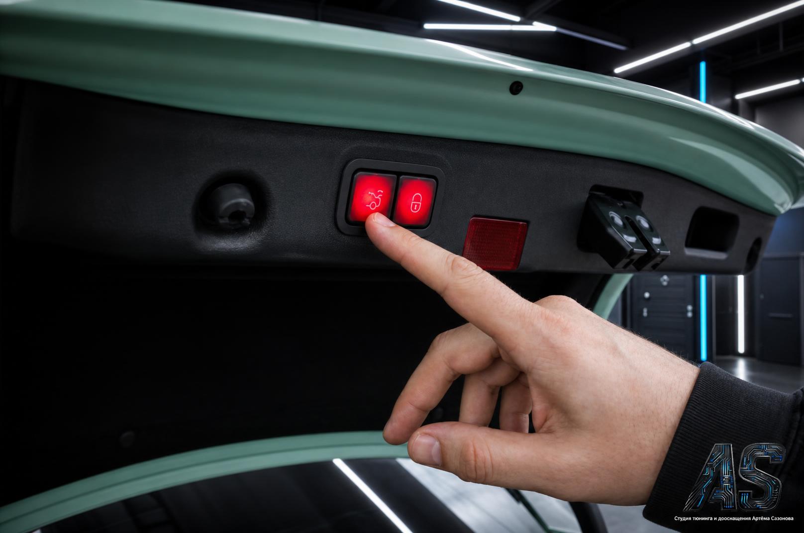 Установка электропривода багажника Chery Aura