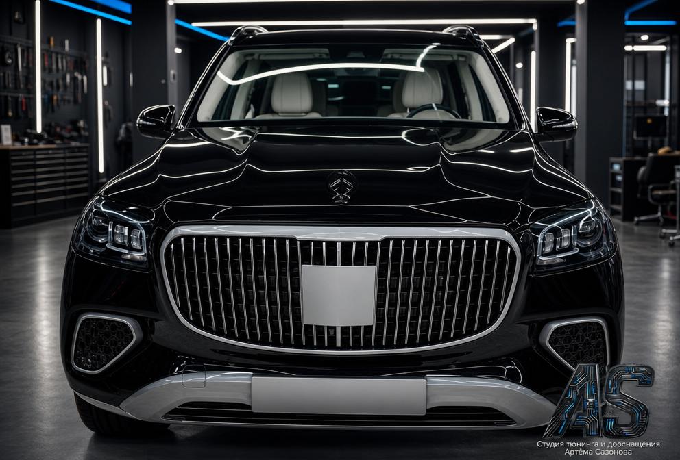 Mercedes-Maybach GLS: двухцветный антихром — окраска хрома