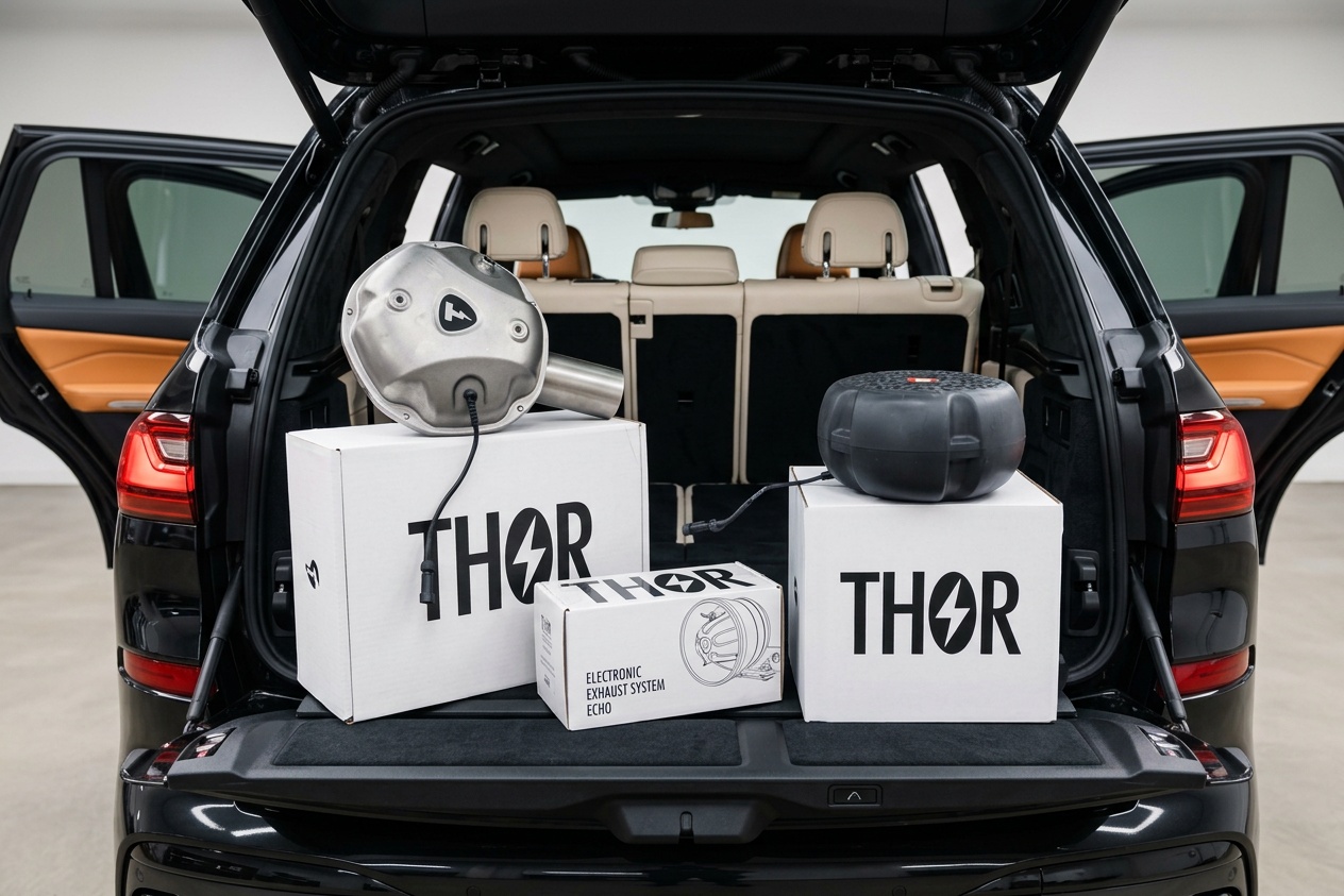 BMW X7: установка активного выхлопа THOR с управлением